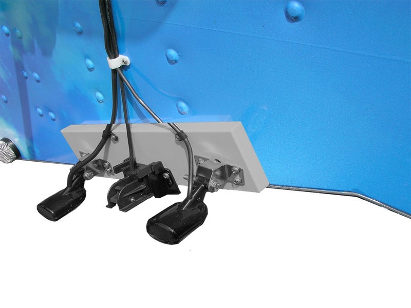 Bert's Custom Tackle Transducer Mounting Board â€“ Dolphin Gray | USA Made Marine-Grade Board - Image 4